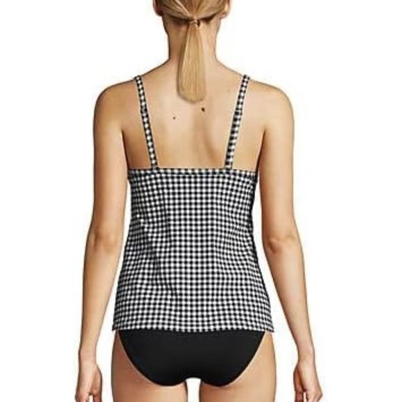 NWT Lands' End Women's Tie Front Underwire Tankini Swim Top Size 18 $75 XX001 - Picture 2 of 4